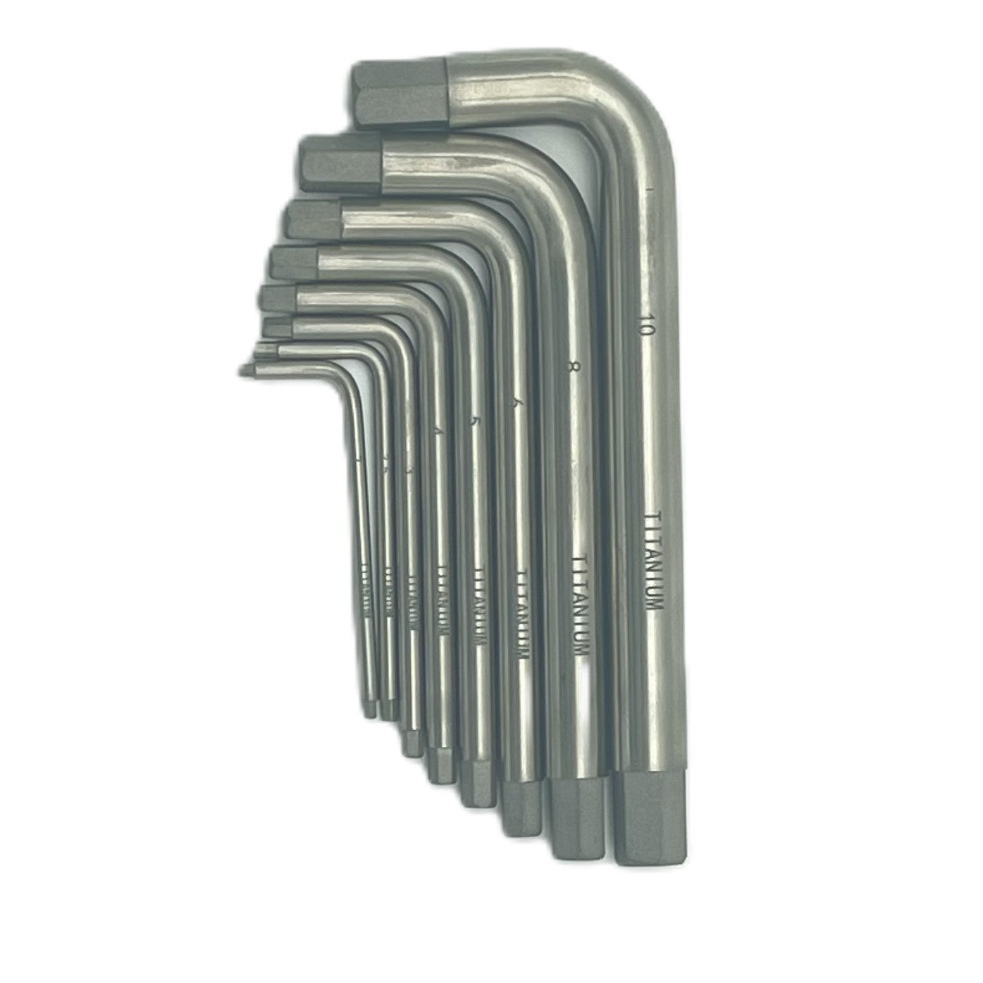 Titanium Tools Allen Key Set 8pcs Non Magnetic Non Ferrous Tools