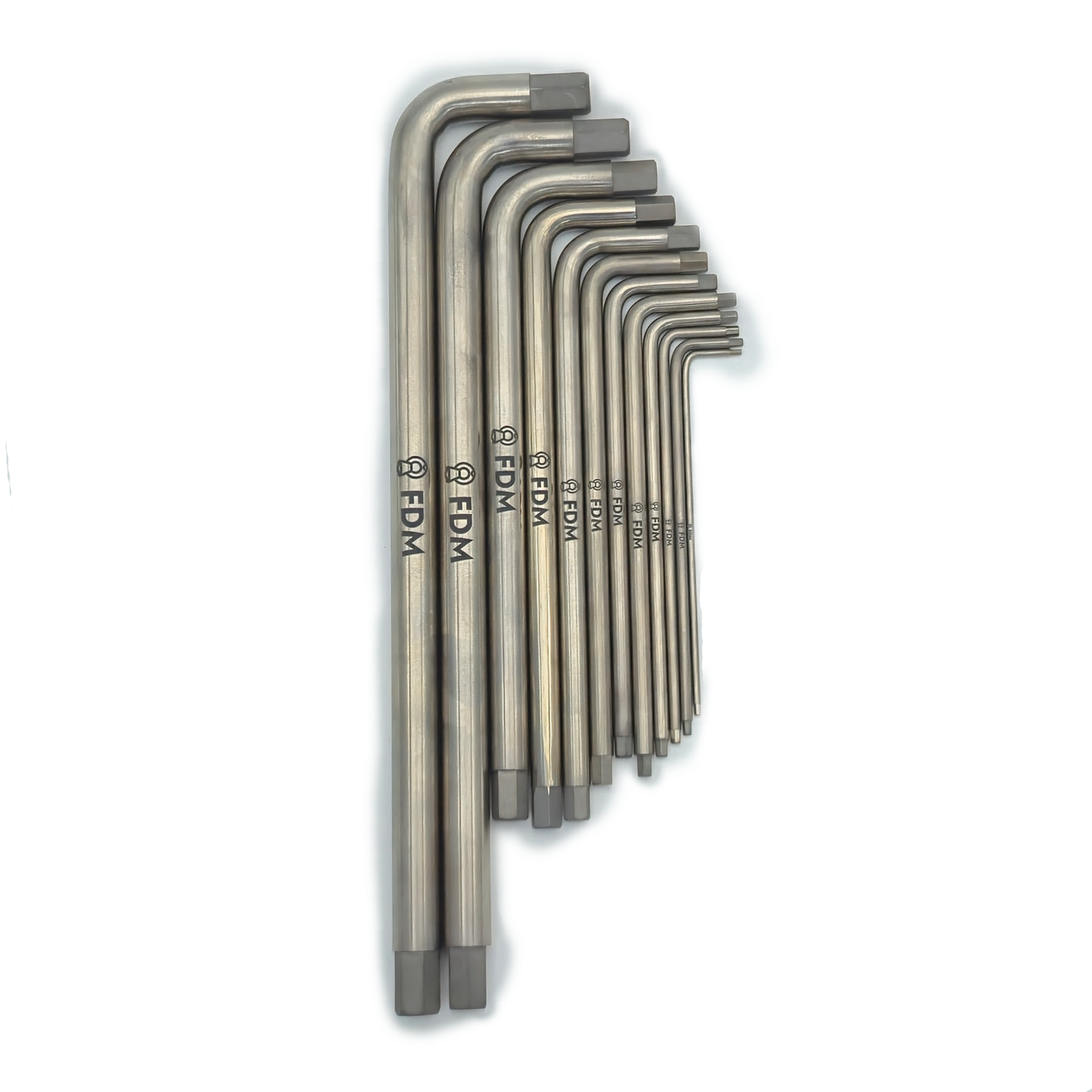 Titanium Long Allen Key Set – 12‑Piece Metric, MRI‑Safe | FDM Enterprises Titanium Allen Keys