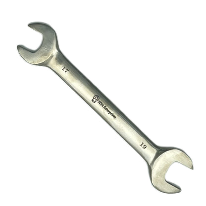 Double open end Titanium Tools 17 x 19 corrosion resistant non magnetic titanium wrench